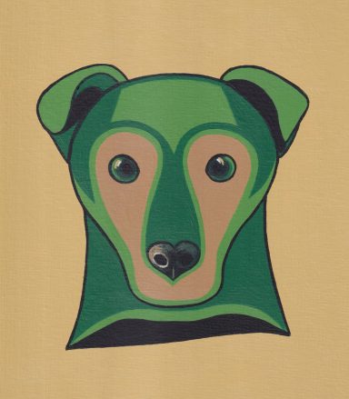 Camo Zed a Hunting Terrier Zed in Camouflage